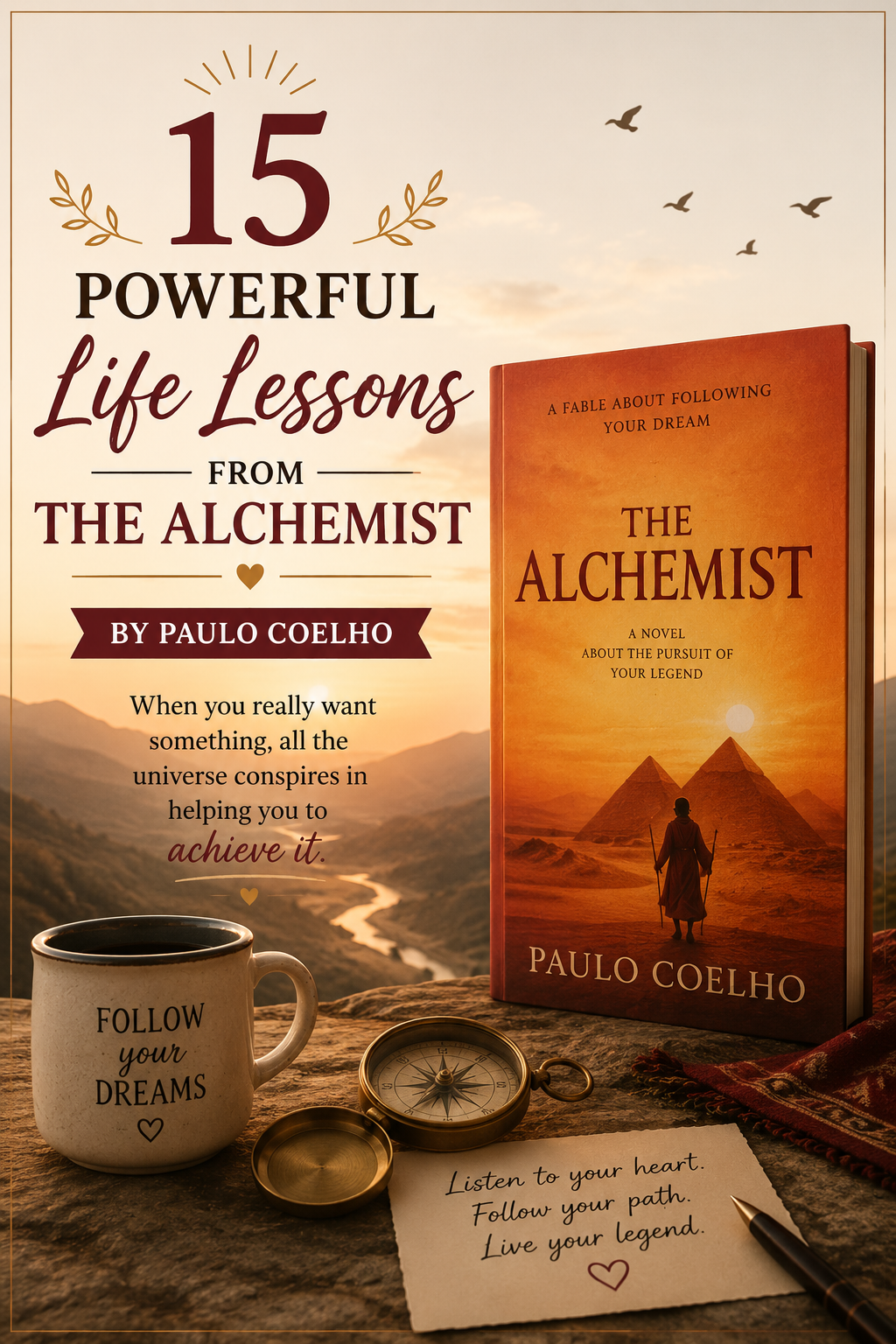 15 powerful life lessons from The Alchemist by Paulo Coelho