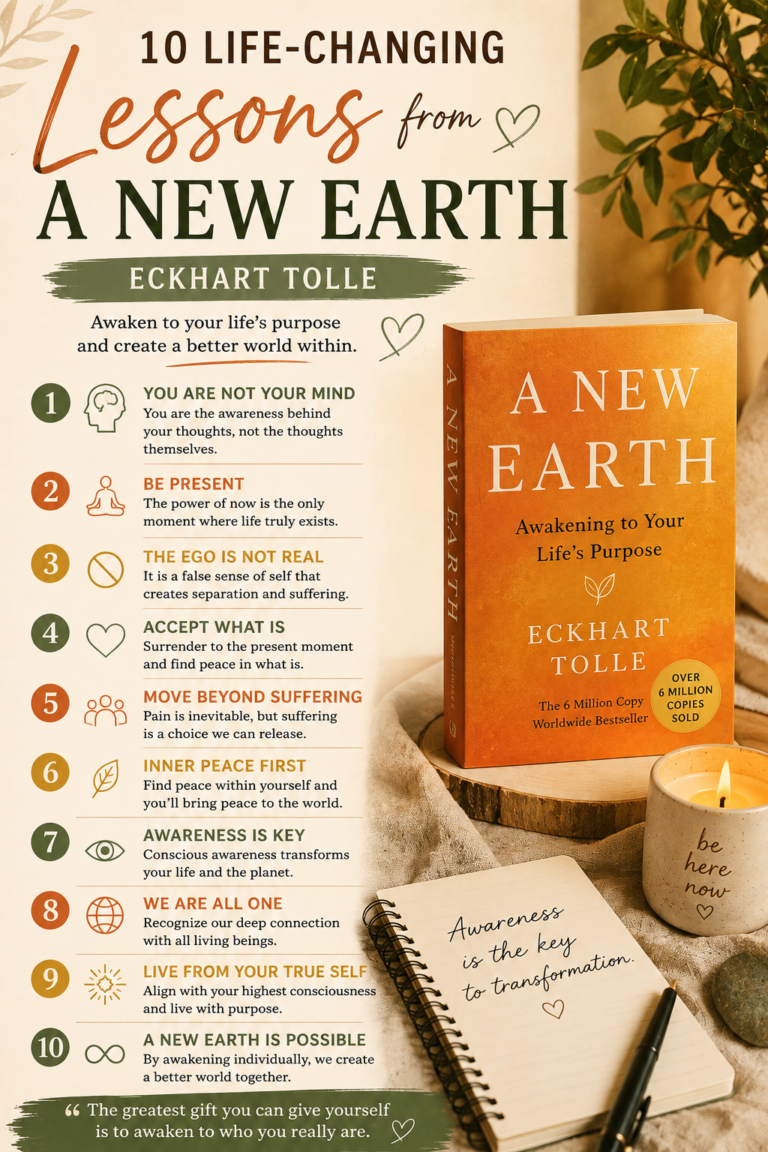 10 life-changing lessons from A New Earth by Eckhart Tolle